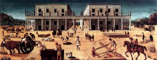 The Building of a Palace, Piero di Cosimo